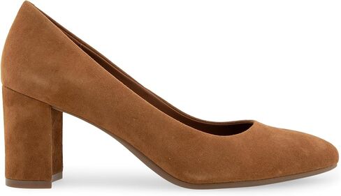 Aerosoles Women's EBEL Pump, Light Bronze Leather, 7.5 Wide in Saudi Arabia