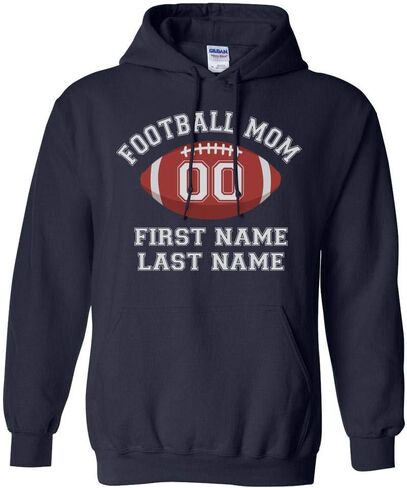 Teesandtankyou مخصصة لاعبين كرة القدم اسم اللاعبون رقم اسم Hoodie Sweatshirt للجنسين in Kuwait