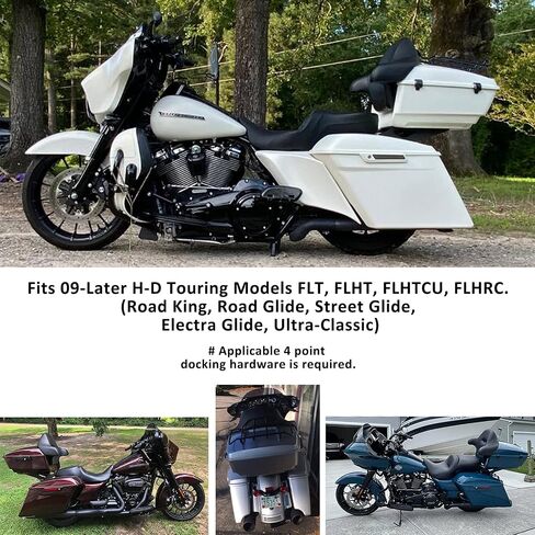 Advanblack US Stock Laguna Orange King Tour Pack ، قوس Mount Black ، رف الأمتعة العلوي ، بطانات Pak Trunk Orange مناسبة لجولة Harley 09-Later ، Road Glide ، Street Glide Special ، Electra Glide in Saudi Arabia