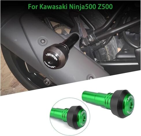 واقي وسادة مكافحة الحادث لشريط Kawasaki Ninja500 Z500 Ninja 500 إطار دراجة نارية عادم مضاد للقطاعات (أسود) in Saudi Arabia