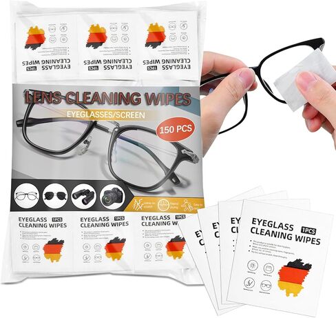 150 PCS Lens Pipes for Eyeglasses - Maqihan Eye Classes Cleaner Pipes Wipe Wipe Wipe for Glasses و Hase Camera و Cample Computer وشاشات الكمبيوتر المحمول in Saudi Arabia