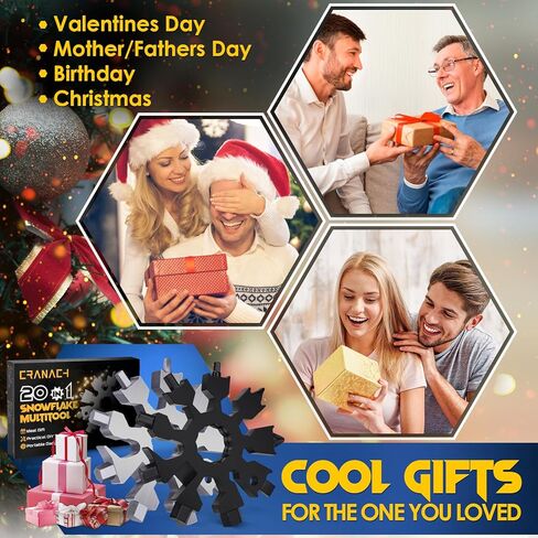 حشوات تخزين عيد الميلاد للنساء - أدوات الثلج المتعددة للرجال ، 20 في 1 أفكار متعددة الفريدة من نوعها ، أمواج الأدوات الهدايا للرجال الذين لديهم كل شيء ، وتفتح زجاجة مفك البراغي المصغرة المصغرة in Kuwait