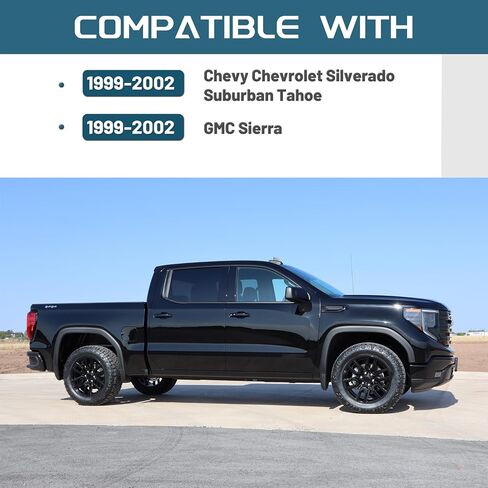 Kuafu Dash Cluster Cluster Bezel 1.5 DIN Radio متوافق مع 1999-2002 Chevy Chevrolet Silverado Silverado Suburban Tahoe GMC Sierra Dashboard استبدال ABS بلاستيك مطلي باللون الرمادي in Saudi Arabia