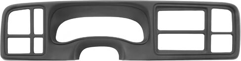 Kuafu Dash Cluster Cluster Bezel 1.5 DIN Radio متوافق مع 1999-2002 Chevy Chevrolet Silverado Silverado Suburban Tahoe GMC Sierra Dashboard استبدال ABS بلاستيك مطلي باللون الرمادي in Saudi Arabia