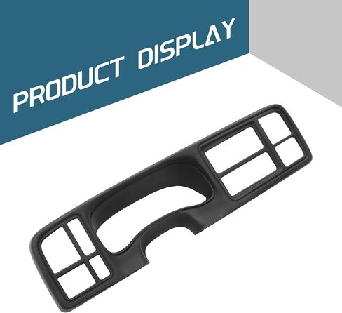 Kuafu Dash Cluster Cluster Bezel 1.5 DIN Radio متوافق مع 1999-2002 Chevy Chevrolet Silverado Silverado Suburban Tahoe GMC Sierra Dashboard استبدال ABS بلاستيك مطلي باللون الرمادي in Saudi Arabia