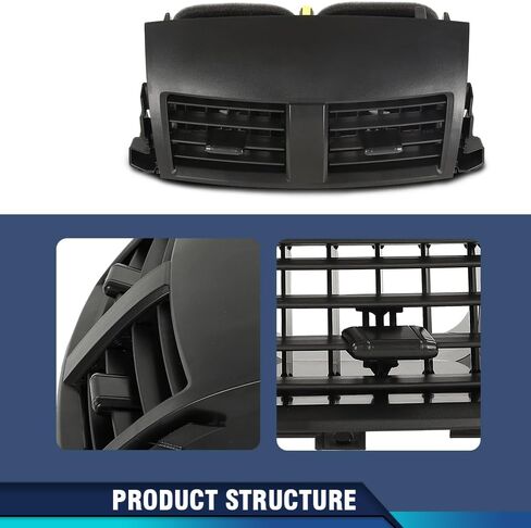PIT66 CENTRY AC AIR DASH VANTS متوافقة مع Toyota RAV4 2006-2012 55663-42020 Black in Saudi Arabia