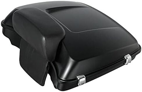 Green-L Matte Black Razor Tour Pack Trunk with Backrest Pad 2 Up Mount Rack Fit for Harley Touring Electra Road Street Glide 2009-2013 in Saudi Arabia