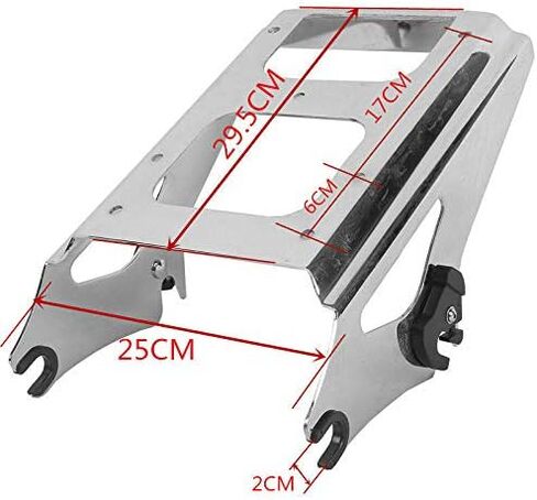 Green-L Matte Black Razor Tour Pack Trunk with Backrest Pad 2 Up Mount Rack Fit for Harley Touring Electra Road Street Glide 2009-2013 in Saudi Arabia