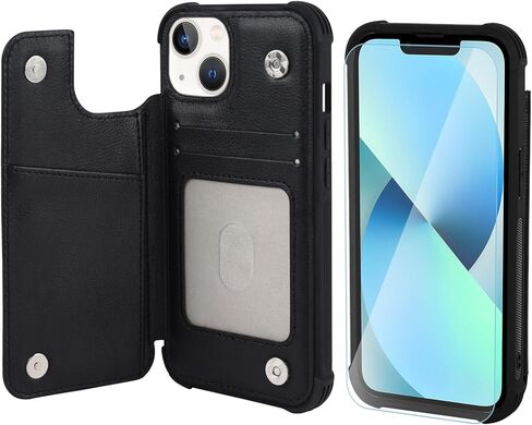 حالة محفظة Vanavagy متوافقة مع iPhone 13 للنساء والرجال ، غلاف هاتف Folio من الجلد يناسب جبل السيارة المغناطيسية مع حامل بطاقة الائتمان ، غابات الأخضر in Kuwait