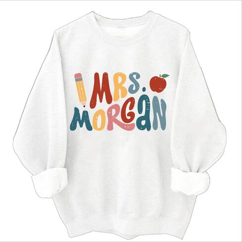 Personalized Teacher Shirts, Pencil Teacher Name Shirt, Funny Teaching Shirt Gift for Educators, Back to School in Saudi Arabia