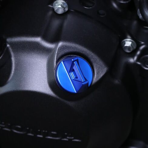 ل MT07 2014-2023 2024 2025 FZ07 2015-2017 دراجة نارية CNC CAP CAP BOLT FULE FILLER CAP MT 07 FZ 07 Accessories Blue in Kuwait