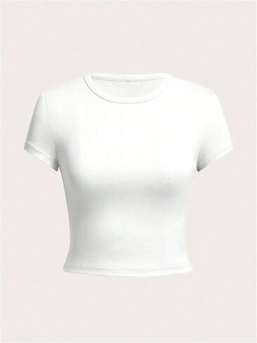 Oyoangle Girl's 4pcs Crew Neck Sleeve Shirt قميصًا أساسي in Saudi Arabia