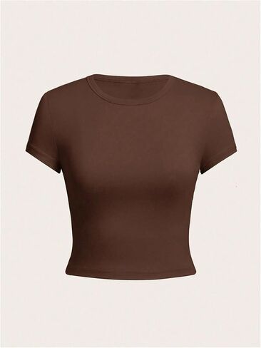 Oyoangle Girl's 4pcs Crew Neck Sleeve Shirt قميصًا أساسي in Saudi Arabia