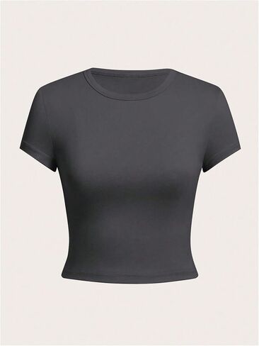 Oyoangle Girl's 4pcs Crew Neck Sleeve Shirt قميصًا أساسي in Saudi Arabia