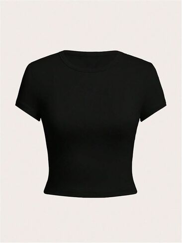 Oyoangle Girl's 4pcs Crew Neck Sleeve Shirt قميصًا أساسي in Saudi Arabia