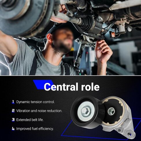 90K-39185 Serpentine Belt Drive Tensioner Pulley Component Kit for 2007-2018 Lexus GX460 LX570 Toyota Sequoia Tundra Land Cruiser Replace# 39185 36370 8PK2415 （Set of 3） in Saudi Arabia
