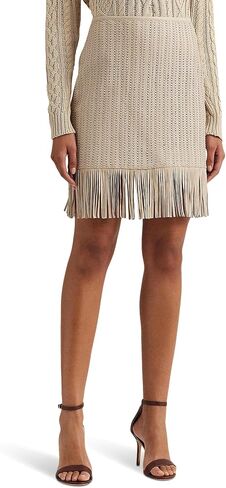 Lauren Ralph Lauren Women's Fringe Trim Trim Loces Generg Skirt in Saudi Arabia
