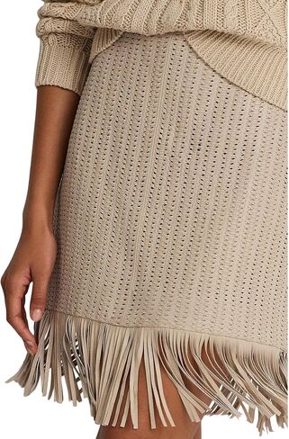 Lauren Ralph Lauren Women's Fringe Trim Trim Loces Generg Skirt in Saudi Arabia
