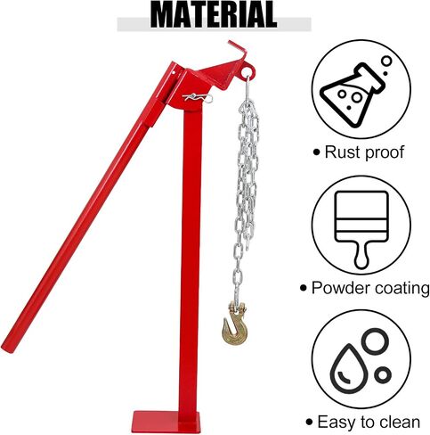T Post Remover Puller Set with Lifting Chain, T Post Puller, 32" Standing Frame Fence Post Puller, T Stake Puller for Round Fence Posts, Sign Posts & Tree Stump in Saudi Arabia