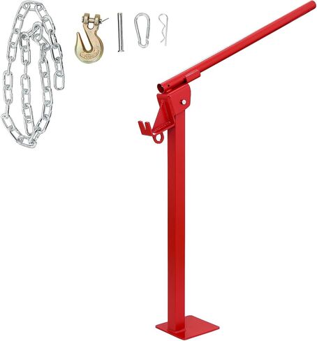 T Post Remover Puller Set with Lifting Chain, T Post Puller, 32" Standing Frame Fence Post Puller, T Stake Puller for Round Fence Posts, Sign Posts & Tree Stump in Saudi Arabia