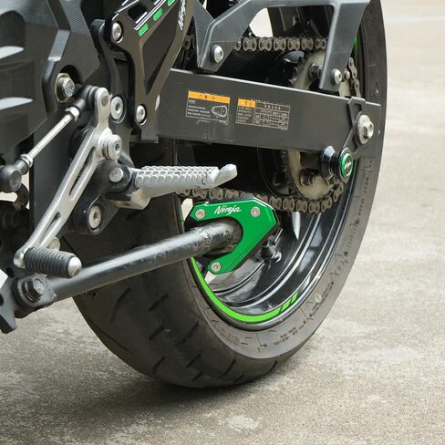 دراجة نارية Kickstand ملائمة لـ Ninja500 2024 2025 +| Ninja400 2018-2024 2025 +| ZX4R ZX4RR 2023 2024 2025 | ZX25R 2020-2025 FOOTSERED ENLARGE PLATE 2024 2025 NINJA 500 400 ZX4R Accessories GN in Kuwait
