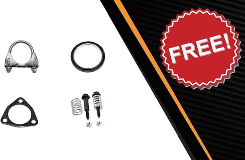 Northeastern Exhaust | Stainless Steel Muffler & Resonator Pipe Exhaust System Kit Compatible for Honda CR-V 1997-2001 2.0L | Free Clamp, Gasket, and Spring Bolt Kit Included in Saudi Arabia