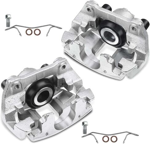 A-Premium Disc-Disciper Assembly مع قوس متوافق مع نماذج فولفو المختارة-S60 2001-2009 ، S80 1999-2006 ، XC70 2003-2007 ، V70 2001-2007-برنامج تشغيل خلفي وركاب ، مجموعة 2-PC in Saudi Arabia