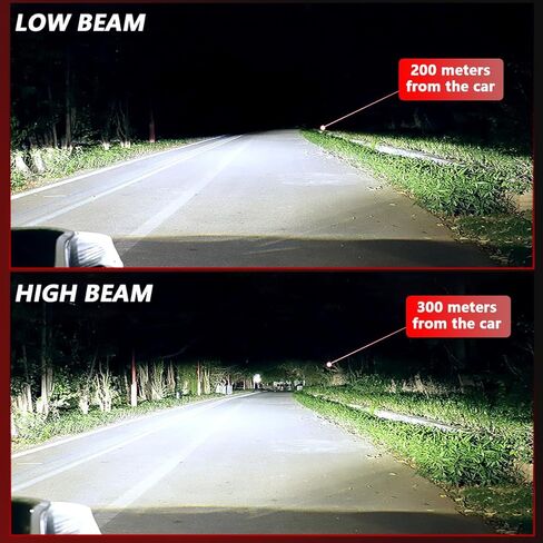 Fit For Nissan Altima 2007-2018 LED Headlight Bulbs, H11 H9 High and Low Beam Headlight Combo Bulbs Kit, 20000LM 6000K Cool White 4PCS in Kuwait