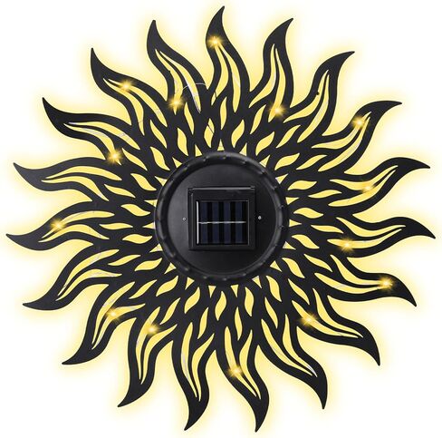 Vcuteka 20 "Sun Metal Wall Art في الهواء الطلق ديكور شمسي الديكور المعدني جدار النحت حديقة شنق in Kuwait