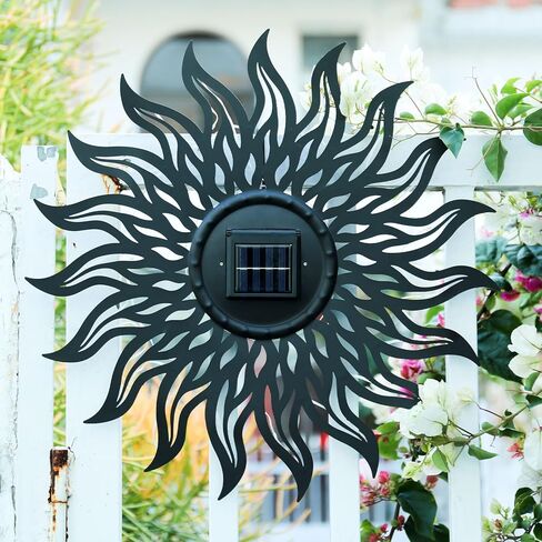 Vcuteka 20 "Sun Metal Wall Art في الهواء الطلق ديكور شمسي الديكور المعدني جدار النحت حديقة شنق in Kuwait
