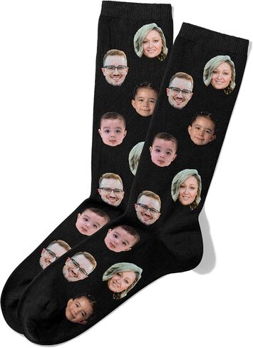 Wallet&Heart Custom Face Socks, Personalized Photo Gift, Groomsmen, Team, Funny Pictures | Up to 5 Faces in Kuwait