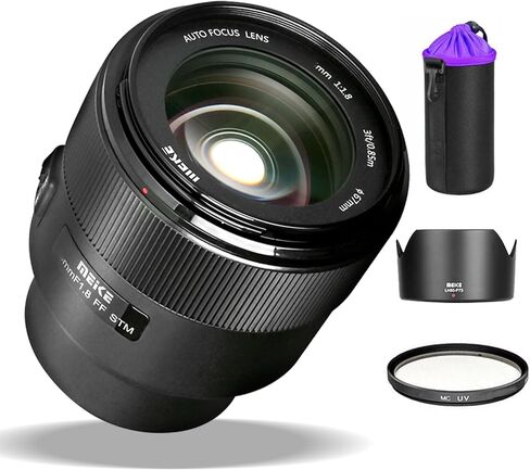 Meike 85mm F1.8 Auto Focus Medium Telephoto STM Stepping Motor Full Frame Portrait Lens Compatible with Sony E Mount Mirrorless Cameras (85mm F1.8 Sony) in Kuwait