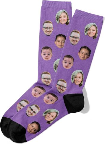 Wallet&Heart Custom Face Socks, Personalized Photo Gift, Groomsmen, Team, Funny Pictures | Up to 5 Faces in Kuwait