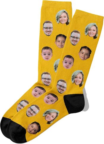 Wallet&Heart Custom Face Socks, Personalized Photo Gift, Groomsmen, Team, Funny Pictures | Up to 5 Faces in Kuwait