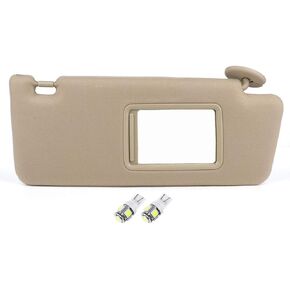 SCITOO Right Passenger Side Beige Sun Visor Assembly fit for 2005-2014 for Toyota Tacoma Windshield Visor Without Sunroof in Kuwait