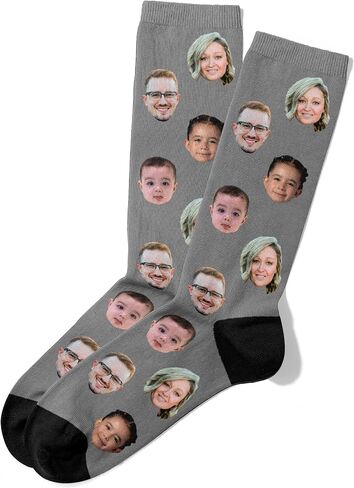 Wallet&Heart Custom Face Socks, Personalized Photo Gift, Groomsmen, Team, Funny Pictures | Up to 5 Faces in Kuwait