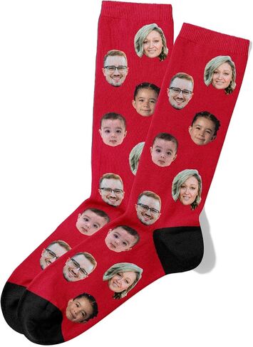 Wallet&Heart Custom Face Socks, Personalized Photo Gift, Groomsmen, Team, Funny Pictures | Up to 5 Faces in Kuwait