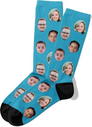 Wallet&Heart Custom Face Socks, Personalized Photo Gift, Groomsmen, Team, Funny Pictures | Up to 5 Faces in Kuwait