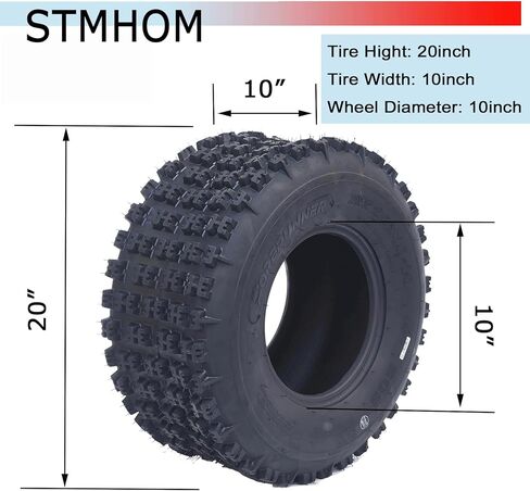 إطارات ATV UTV 20x10-10 Golf Cart Tiresall Tirrain Tyres ATV إطارات 20x10-10 4PR بلا أنبوب in Kuwait