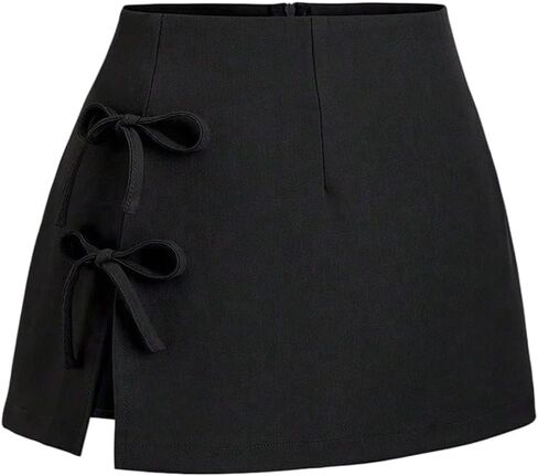 Soly Hux Women's Boy Side A Line Bodoycon Skort Side Slit Mini Tartts مع بنيت في شورتات in Saudi Arabia