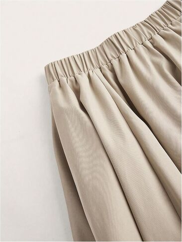 SweatyRocks Women's Y2K Elastic High Waisted Bubble Ruffled Maxi Puff Skirts in Saudi Arabia