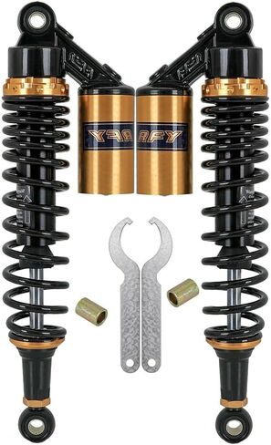 2pcs 14" 360mm Motorcycle Rear Air Shock Absorber Suspension Adjustable For ATV UTV Go Kart Quad Buggy Dirt Pit Street Bike Scooter Monkey Mini Trail Taotao Coolster in Saudi Arabia