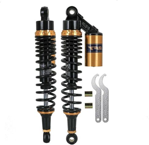 2pcs 14" 360mm Motorcycle Rear Air Shock Absorber Suspension Adjustable For ATV UTV Go Kart Quad Buggy Dirt Pit Street Bike Scooter Monkey Mini Trail Taotao Coolster in Saudi Arabia