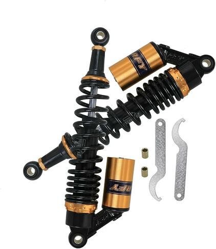 2pcs 14" 360mm Motorcycle Rear Air Shock Absorber Suspension Adjustable For ATV UTV Go Kart Quad Buggy Dirt Pit Street Bike Scooter Monkey Mini Trail Taotao Coolster in Saudi Arabia