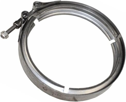 Mytee Products 5" Quick Release V Band Clamp for Exhaust Pipe Flanges - Stainless Steel Clamp Fittings for VNL, Mack CV, CVN Models Replace 21021850 in Saudi Arabia