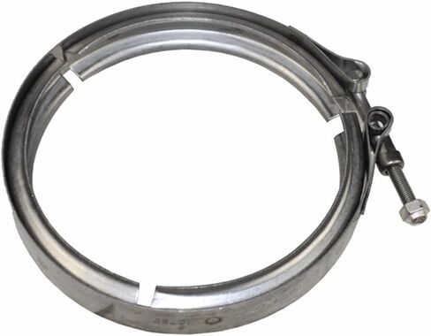Mytee Products 5" Quick Release V Band Clamp for Exhaust Pipe Flanges - Stainless Steel Clamp Fittings for VNL, Mack CV, CVN Models Replace 21021850 in Saudi Arabia