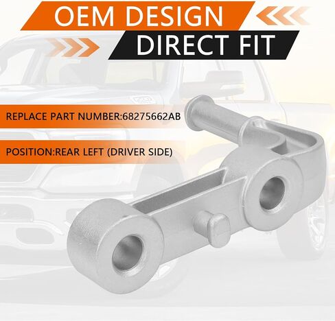 Rear Left Exhaust Bracket Muffler Support, Compatible with Ram 1500 5.7L 6.2L 2019 2020 2021 2022 2023 2024 Driver Left Side Exhaust Support Bracket Assembly Replace# 68275662AB in Saudi Arabia