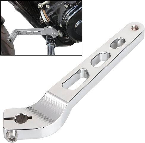 Black CNC Gear Inner Shift Rod Lever for Harley Dyna Fat Street Bob 1991-2017, FX Softail Models 1990-2017 and FLDE, FLFB/S, FLSL, FLHC/S,FLSB,FXBR/S Models 2018-UP in Saudi Arabia