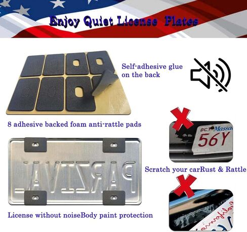 2 Pack Clear License Plate Covers and Frames Combo, Car License Plates Shields Holder Front Rear Protector with Screws Caps, fits Any US Plates in Saudi Arabia