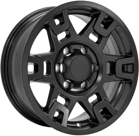 OE Wheels TY16 17 بوصة الحافات FIT 4RUNNER TRD Style 6x139.7 17x7 Matte Black - Hollander 75167 (مجموعة من 4) in Kuwait